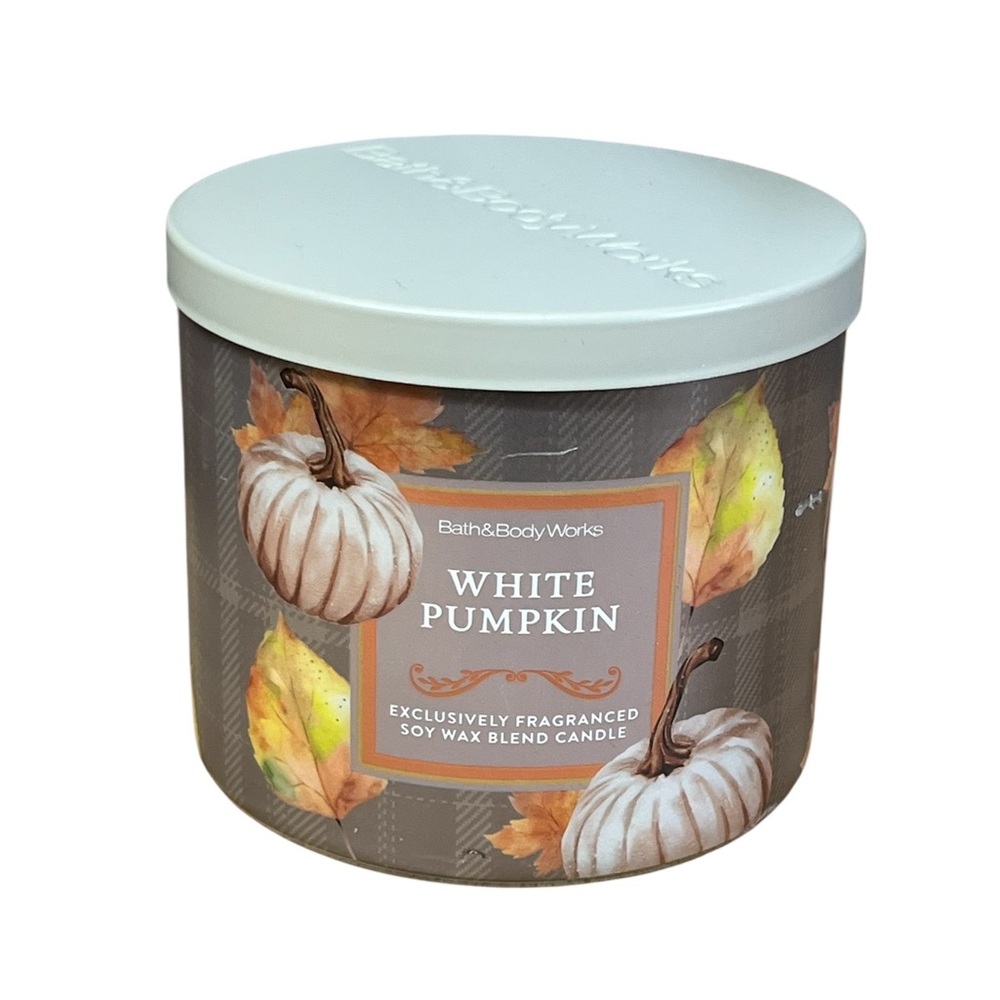 Bath & Body Works White Pumpkin 3-Wick Candle